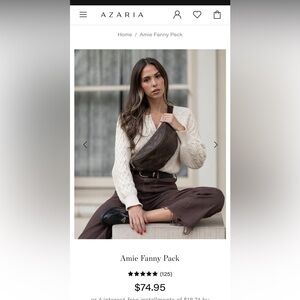 Azaria amie fanny pack/belt bag